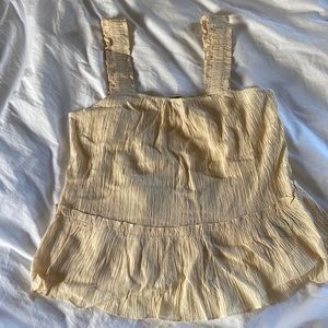 Cream float tank top, NOT cropped